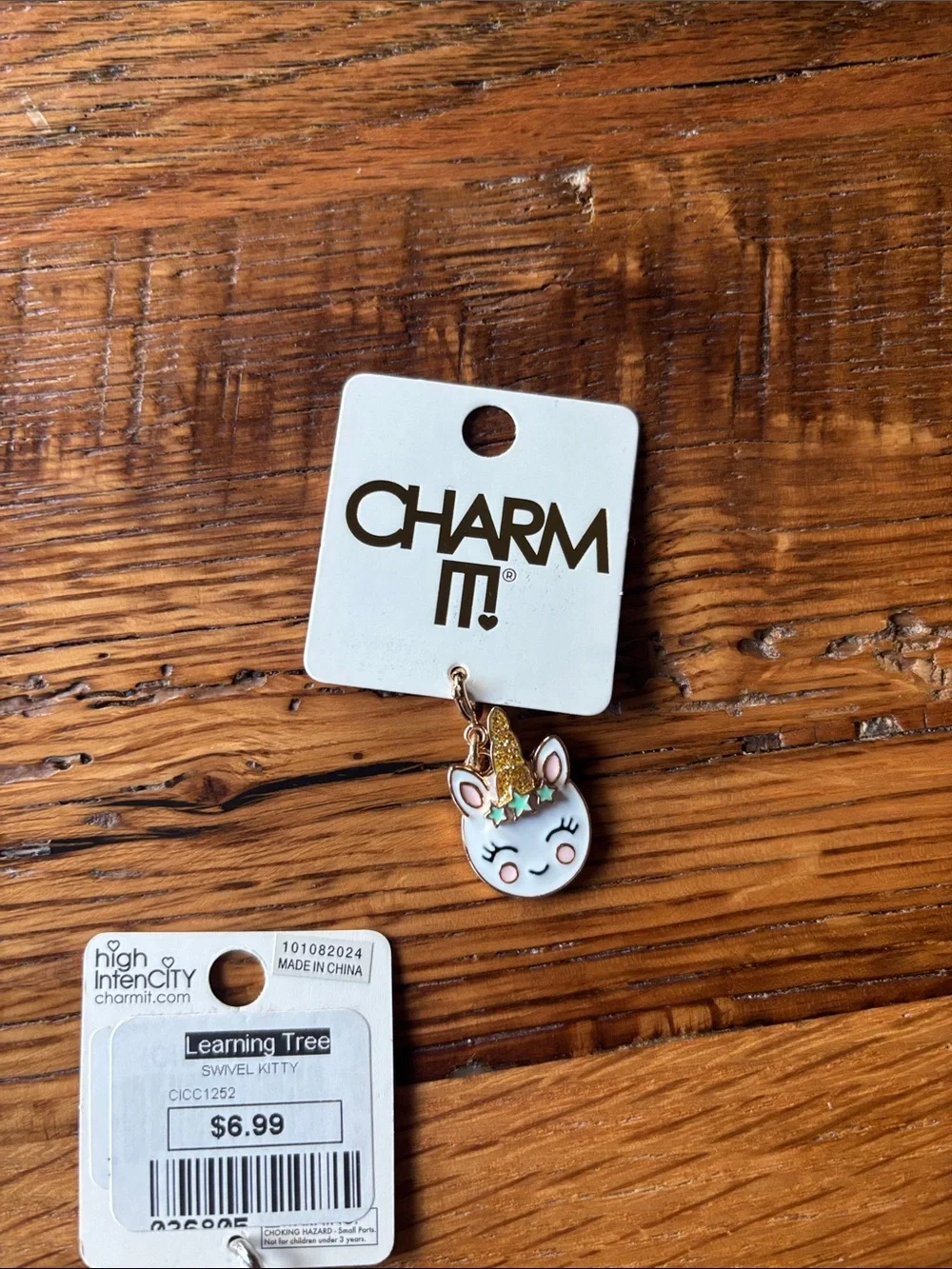 Charm it! Kids Unicorn and Animal Charms - Pink, Yellow lot of 4